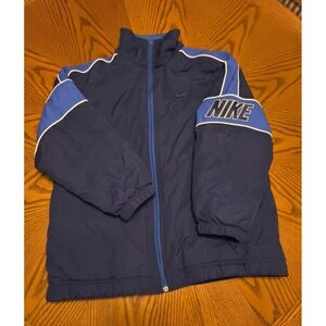 Vintage Nike Jacket Youth Medium (8-10) Reversible Spellout Center Swoosh